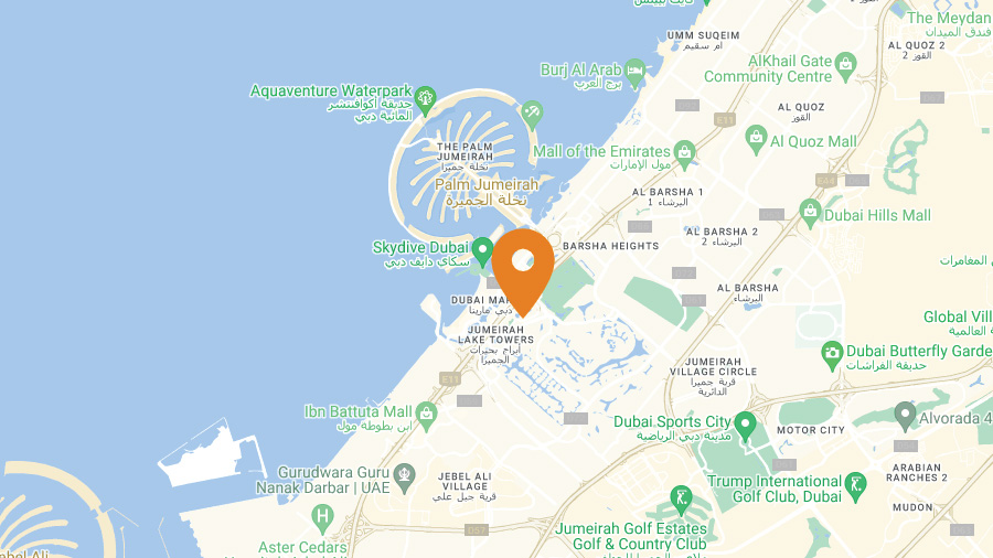 Karte – Ivalua-Büro – EMEA – Dubai