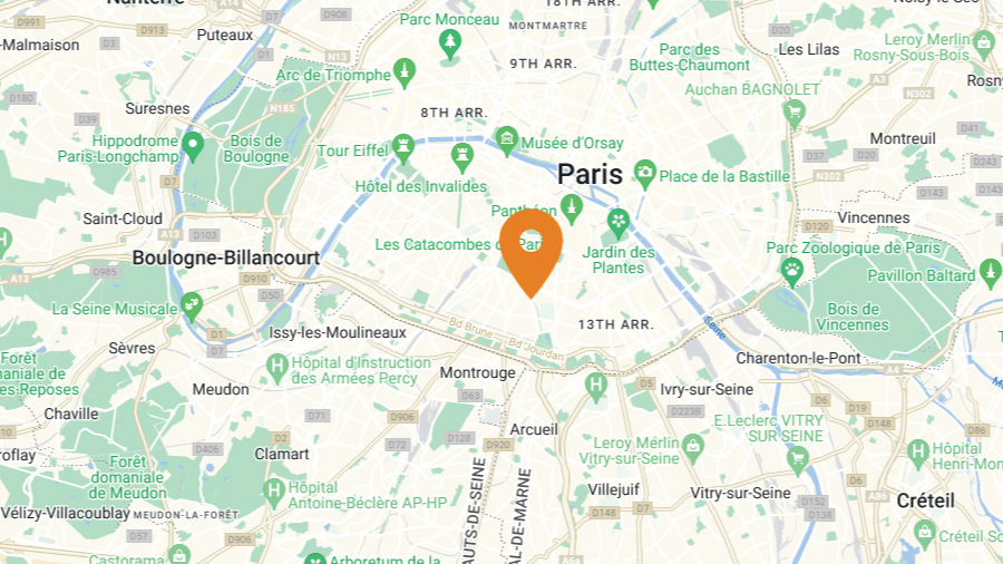 Karte – Ivalua-Büro – EMEA – Frankreich – Paris
