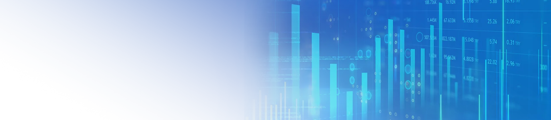 Finanzdienstleistungen-Banner – Darstellung digital generierter Währungs- und Börsencharts für Finanzen und Wirtschaft auf Basis von Computersoftware und Codierung